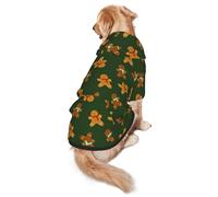 Christmas Dog Costume Hoodie for Large Dogs, Soft Xmas Dog Outfit with Leash Hole & Pocket, Funny Santa Pet Clothes for Medium Large Dogs, Cozy Dog Christmas Outfit for Boy & Girl - XXL