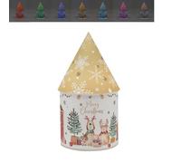 Christmas Dog & Kitten LED House for Festive Decor | Light-Up Ornament with Adorable Puppy & Kitten Design | Warm LED Glow for Cozy Holiday Ambiance | Perfect for Mantels, Tables & Gift Giving
