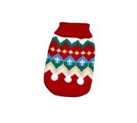 Christmas Dog Sweater Winter Warm Knit Pullover Dogs - Festive Jumper for Golden Retriever, Rottweiler, Corgi & Cats - Cozy Holiday Pet Clothing with Funny Design (Size Guide)(Red,6XL)