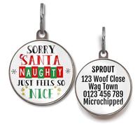 Christmas Dog Tags for Dogs & Cats (Sorry Santa)