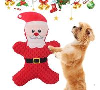 Christmas Dog Toys | Durable Soft Pet Toys with Squeaker - Interactive Brain Stimulation, Chew and Retrieve, Cute Dog Toy