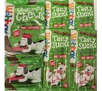 Christmas Dog Treats Variety Pack - Turkey and Cranberry Flavour (Chomping Chews & Tasty Sticks)