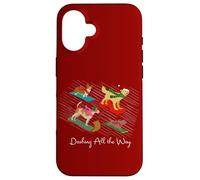 Christmas Dogs Sledding Dashing All the Way Case for iPhone 16