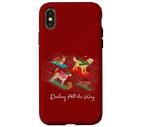 Christmas Dogs Sledding Dashing All the Way Case for iPhone X/XS