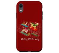 Christmas Dogs Sledding Dashing All the Way Case for iPhone XR