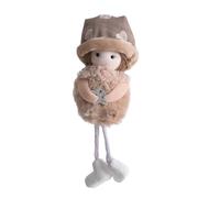 Christmas Doll Deer Antler Angel Hanging Ornament Plush Fabric Cute
