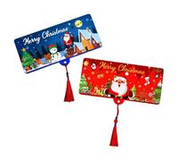 Christmas Dollar Gift Card Holder 10 Compartments Recycled Paper Cash Envelope Handmade Foldable Wallet Multiple Pocket Packaging