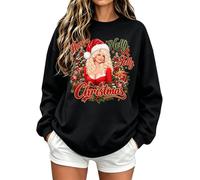 Christmas Dolly Sweatshirt Country Music Memorial Parton Merch Pullover | Christmas Dolly Merch Oversized Print Shirts Country Music 1946-2026 Parton Memorial Parton Sweatshirt Long Sleeve Pullover