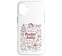 Christmas Doodle Festive Feeling Jolly Case for iPhone 16 Plus