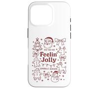 Christmas Doodle Festive Feeling Jolly Case for iPhone 16 Pro