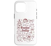Christmas Doodle Festive Feeling Jolly Case for iPhone 16 Pro Max