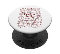 Christmas Doodle Festive Feeling Jolly PopSockets Adhesive PopGrip