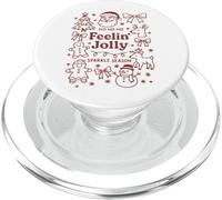 Christmas Doodle Festive Feeling Jolly PopSockets PopGrip for MagSafe