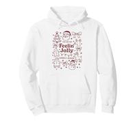Christmas Doodle Festive Feeling Jolly Pullover Hoodie