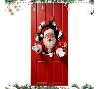 Christmas Door Banners 2D Wall-Breaking Santa Background