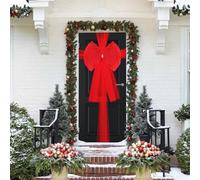 Christmas Door Bow Window Traditional Xmas Decoration AKA Red One Size