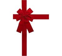 Christmas Door Bows, Large Christmas Bow for Front Door Ribbon Kitchen Decorations Cupboard Red Ribbons Christmas Bows Lace Christmas Tree Bow Holiday Decorations Christmas Front Door Party Supplies