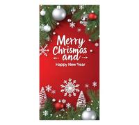 Christmas Door Cover,Snowman Santa Claus Front Door Covers Holiday Wall Decoration,Merry Xmas Backdrop Banner for Indoor Outdoor Home Office,Winter Seasonal Party New Year Entryway Decor (A7)