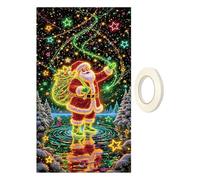 Christmas Door Decoration, Fluorescent Party Accessories, 178 cm x 89 cm, Background Decoration for Photography, for Indoor and Outdoor Use, Garden, Winter and Home
