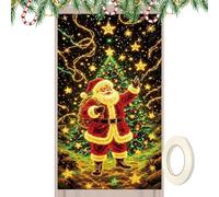 Christmas Door Decorations | Fluorescence Party Supplies 70x35 Inch - Photography Background Decoration,for Indoor Outdoor Porch Kitchen