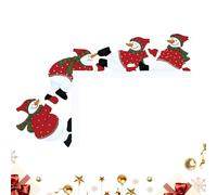 Christmas Door Frame Decoration - Double-Sided Wall Sculpture, Door Frame Christmas Decorations, Christmass Elk Corner Decor, Plate Figurine Handrail For Walls Doors Window Home Cabinet Bedroom