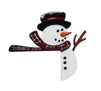 Christmas Door Top Ornament Hollowed Metal Snowman/Santa/Snowflake/Deer Top Decoration For Holiday Party Festival Hanger For Family Parties