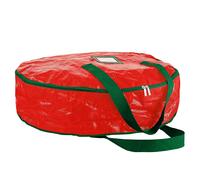 Christmas Door Wreath Garland Storage Zipped Bag Round Xmas Wall Decorations Box