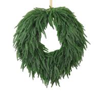 Christmas Door Wreath | Long-lasting | 60cm | Realistic Greenery Wreath Ornament | Festive Decoration Garland | Wide Applications | For Indoor Outdoor