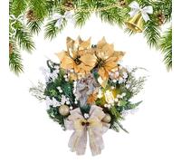 Christmas Door Wreath - Nativity Scene Holiday Home Decorations - Artificial Holiday Garland with LED Lights | for Porch Entryway Living Room Bedroom Kitchen Fireplace Mantle Wedding Party