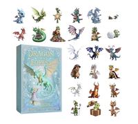 Christmas Dragon, 24-Day 2D Acrylic Pendant, Christmas Pendant for Thanksgiving Holidays Parties Offices Home Room Doors Trees School Dorm Decoration