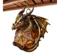 Christmas Dragon for Christmas Tree,2D Dice Pendant Decorative | Pendants for Christmas Tree | for Apartment Office Car Home Bedroom Rearview