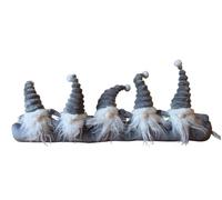 Christmas Draught Excluder With Grey Gonk Design