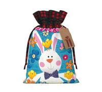 Christmas Drawstring Spring Happy Easter Holiday Print Gift Bags,Burlap Bags With Drawstring For Apply To Wedding,Easter,Xmas