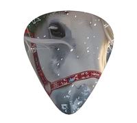 Christmas Dream White Horse Guitar Picks Gift Set - Smooth Durable Plectrums For Acoustic, Electric & Bass Guitar, Perfect Present For Guitar Lovers & Musicians
