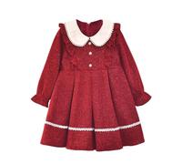 Christmas Dress for Children, Long Sleeve Dress Girls Christmas, Winter Dress with Doll Collar Tutu Children's Dress Princess Dress Merry Christmas A-line Dresses Christmas Party Dresses Clothing