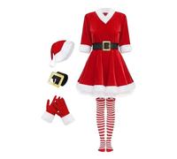 Christmas Dress | Santa Claus Skirt, Outfit for Cosplay and Performance on Stage for Outdoor Holiday Shows, Photo Gatherings, Carnival for Family and Home