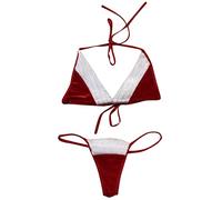 Christmas Dress Santa Cosplay Outfit Red Bra and Set Lace Bodysuit Costume Women Babydoll Halloween Carnival Of the Damn Fancy Victorian Party Dresses for Xmas Sets