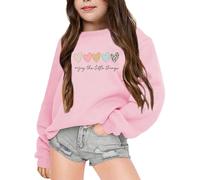 Christmas Dresses for Girls 11-12 10 Year Old Girl Clothes Girls Hoodies 7 8 Years Christmas Sweater Girl 4 Year Old Fleece Hoodie Boys Valentines Clothes Christmas for Kids Age 7-8 Girls Pink