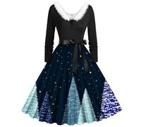 Christmas Dresses For Women, Women'S Christmas Snowflakes Xmas Clothes For Women Dress Summer Dresses Tree Costume Adult Mrs Santa Claus Costume
