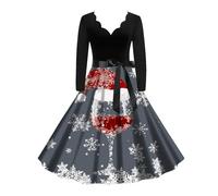 Christmas Dresses For Women, Women'S Christmas Snowflakes Xmas White Dress Maxi Dress Red Dresses For Women Adult Fancy Costumes Womens Santa Costume