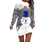 Christmas Dresses For Women, Women'S Christmas Snowflakes Xmas White Dress Maxi Dress Red Dresses For Women Adult Fancy Costumes Womens Santa Costume
