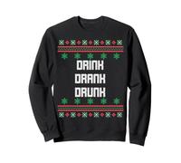 Christmas Drink Drank Drunk Ugly Office Party Sweater Sweatshirt