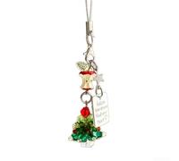Christmas Drop Ornament Featuring Peace Fruit for Tree and Keychain Use, Crafted with Plastic and Metal for Long Lasting Holiday Decoration (1pcs)