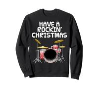 Christmas Drummer, Have A Rockin' Christmas, Drum Teacher Sweatshirt