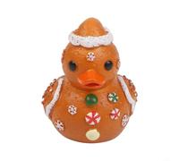 Christmas Duck Decorations Resin Holiday Duckies Set | Resin Material, 6.5x9x4.5cm, Vibrant Red & Green, Table Centrepieces, Party Favours, Collectible Holiday for décor