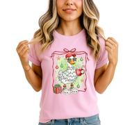 Christmas Duck Holiday Lights Hot Cocoa Womens Graphic T-Shirt Festive Duck Tee XL (18-20)