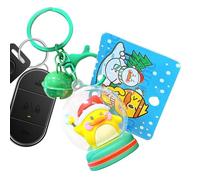 Christmas Duck Keychain,Cute Duck Keychain,Christmas Cute Keychain Ducky Pendant,Car Key Chain Bag Pendant,Santa Duck Keychain,Ducky Pendant Accessories,Duck Party Favors,For Boys And Girls, green,