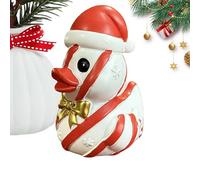 Christmas Ducks | Christmas Gingerbread Resin Ducks Cute Animal Decor Tree and Barley Sugar for Table Bedside Party Office Fireplace Car Counter - For Fireplace Room, Nightstand, Office Cha
