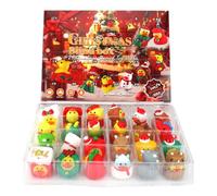 Christmas Ducks, Fun Countdown Calendar for Bathroom Favor Party Collectible Figures Miniature 24 Days Decoration The Whole Family