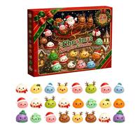 Christmas Dumpling Squishies Advent Calendar 24 Days Countdown | Soft & Squeezy Toys, Non-Toxic, Squishies Toys Countdown Calendar, Durable & Long-Lasting